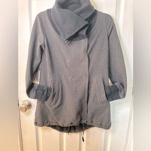 Dark grey Lululemon sweatshirt jacket